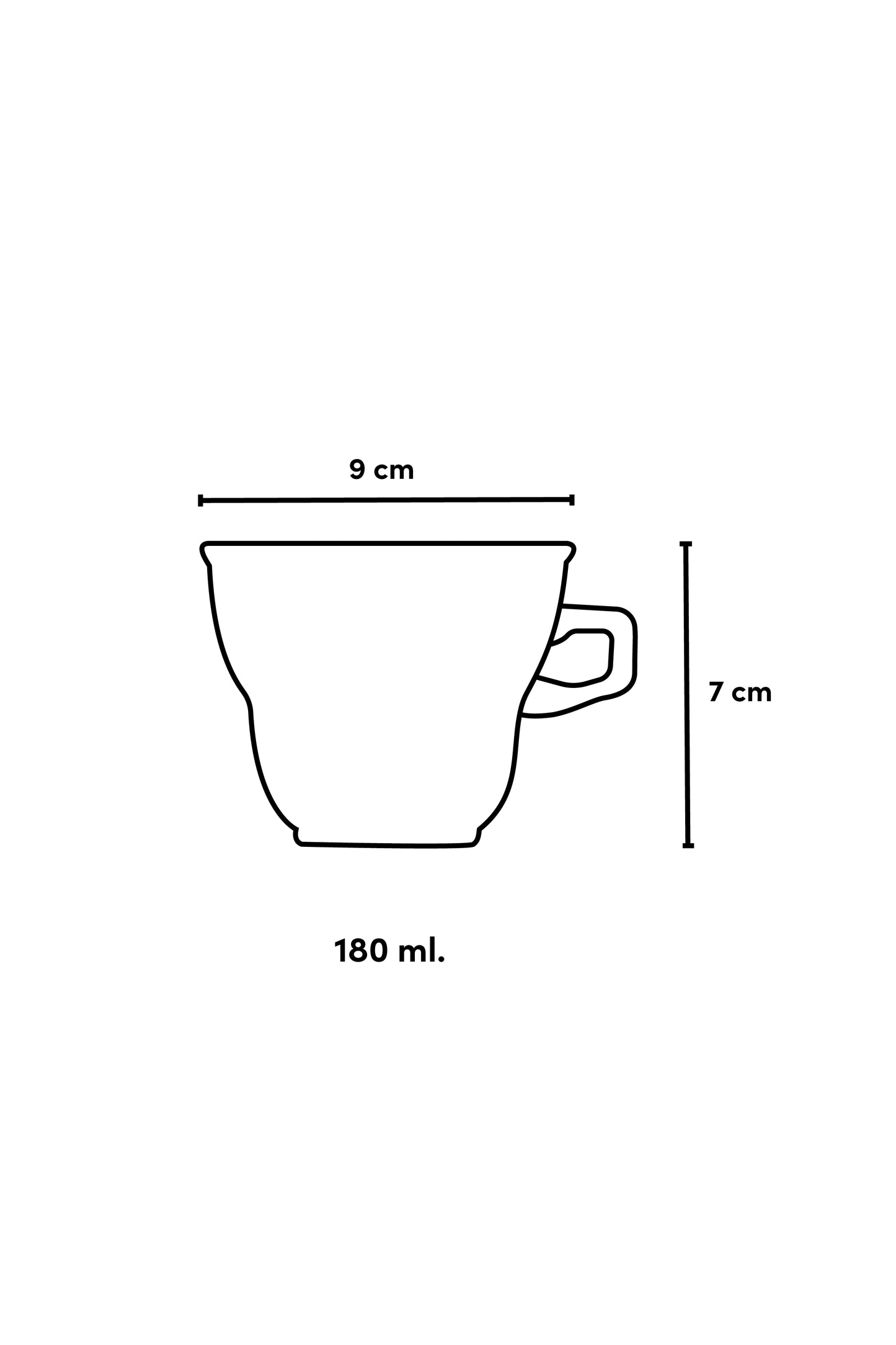 Curved Cup 180ml