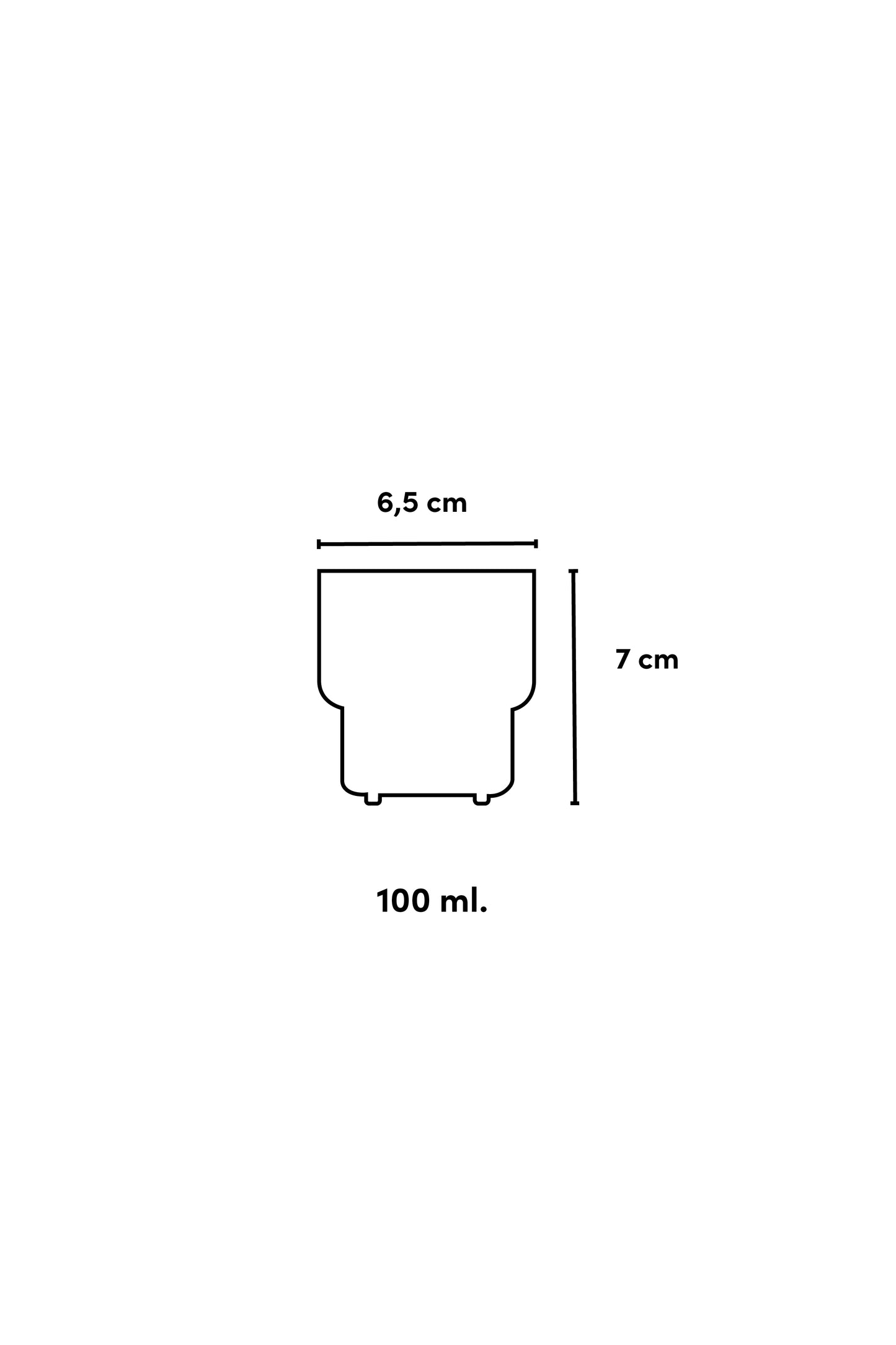 Taza Encastrable 100ml
