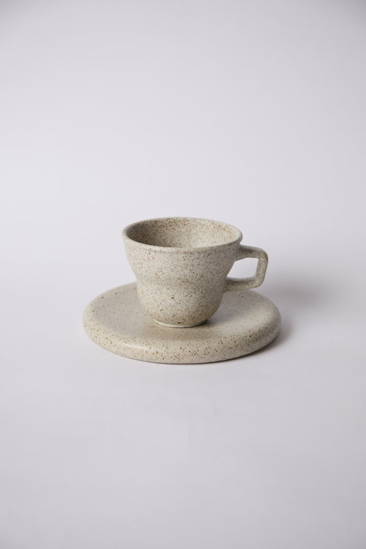 Curved Cup 180ml + Rimless Plate Set