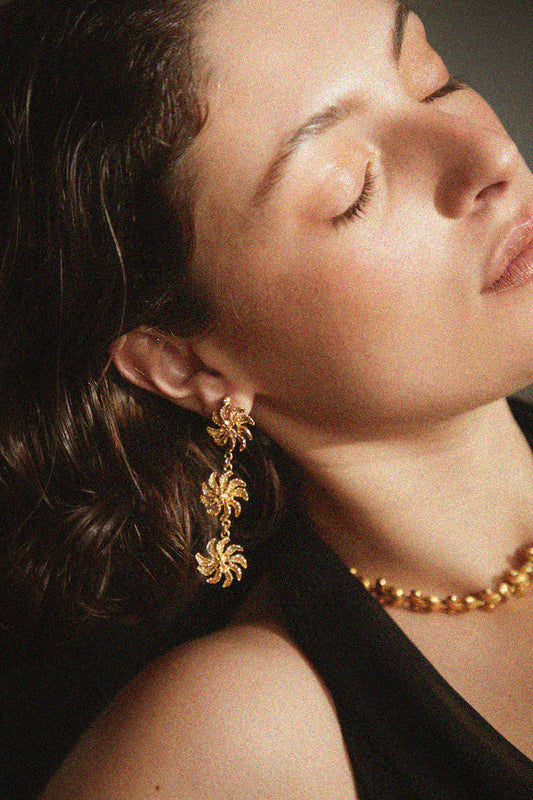 Sunny x3 Earring Gold